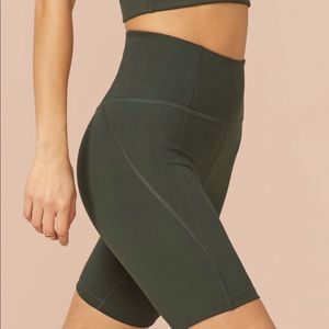 Girlfriend Collective High Rise Bike Shorts - Moss